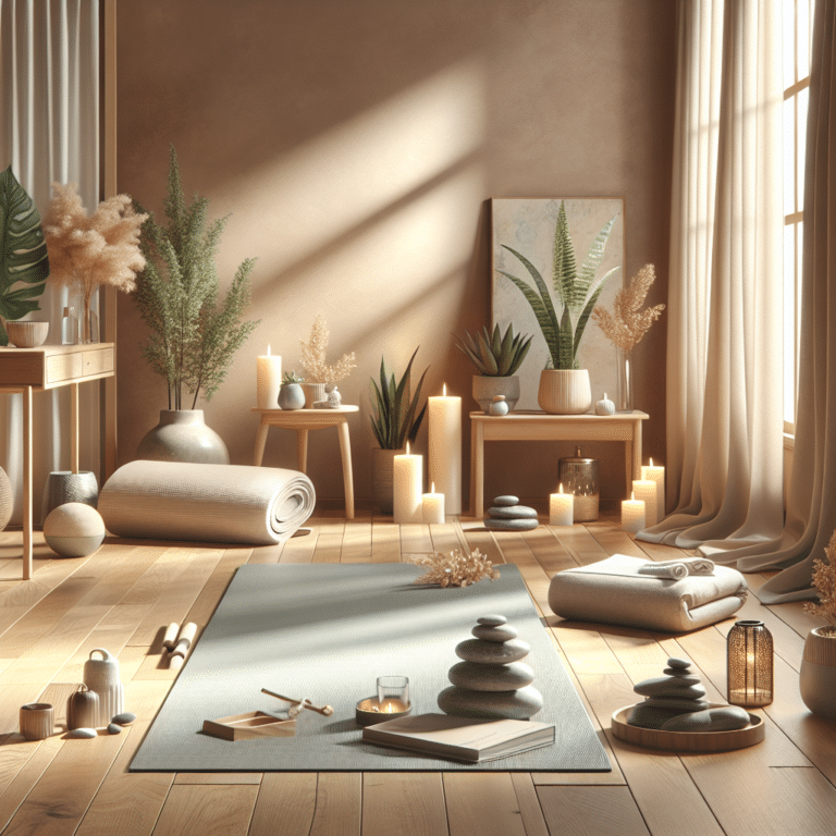 how to create a calming yoga space for beginners