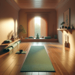 how to create a calming yoga space for beginners