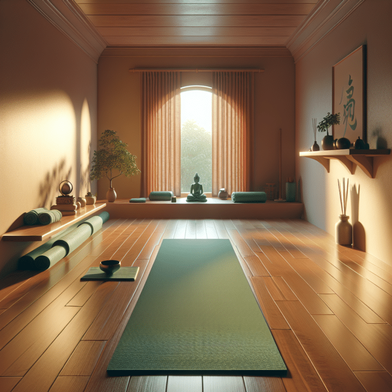 how to create a calming yoga space for beginners